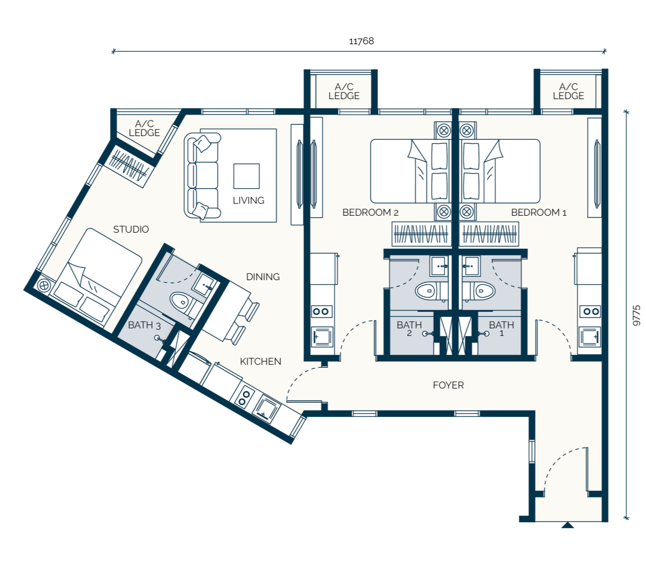The developer’s drawing of Type E